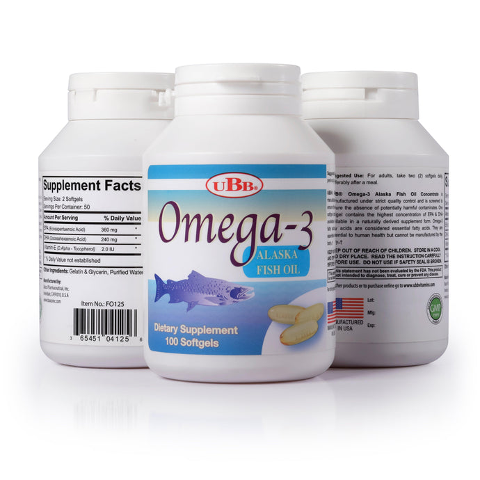 UBB® Omega-3 Alaska Fish Oil - bodyhealthessential.com